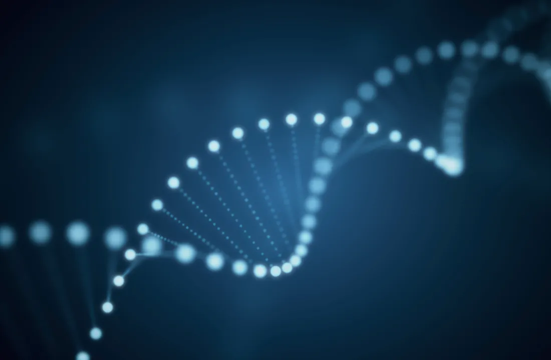 DNA helix — the foundation of precision longevity medicine
